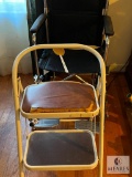 Drive Wheelchair and Two Step Stool/Ladder