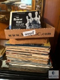Large Lot of Assorted Vintage Records, 33s and 45s and LPs