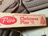 Vintage Peco Model 5-1418 Standard 4-foot Sparkling Stainless Metal Christmas Pine Tree