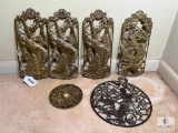 Group of Metal and Brass Asian-Influenced Decorative Items