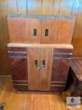 Vintage 1937 Philco Radio and Bar Cabinet