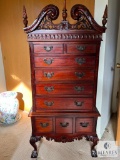 Ornate Wood Carved Two Piece Chest