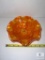 Fenton 2724 5J Lion's Marigold Carnival Glass Footed Bowl