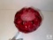 Fenton 9126 CC Country Cranberry Red Poppy Rose Bowl