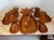 Monkey Pod Wood Pineapple Salad Serving Set with Seven Bowls