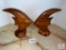 Pair of Wood Carved Angel Fish Decor