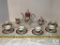 Coffee Set with Cream, Sugar and Six Cups and Saucers - Made in Japan