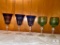 Blue Wine Glasses and Green Goblets