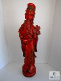 Tall Red Asian-Influenced Male Figure
