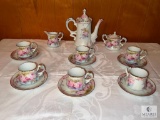 Chantilly Rose Tea Set - Marked RS