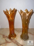 Group of Two Decorative Glass Vases
