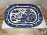 FL-1084 Blue and White Serving Platter - New in the Box