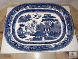 FL-20038 - Blue and White Serving Platter - New in the Box