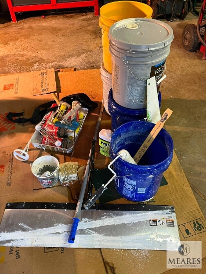 Lot of Assorted Paint And Drywall Supplies