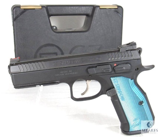 New CZ Shadow 2 Black & Blue 9mm Semi-Auto Pistol