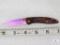 New Smith and Wesson Rainbow Titanium Folding Pocket Knife