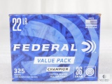 325 Rounds Federal .22lr Ammo