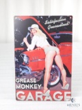 Grease Monkey Garage Advertising Tin