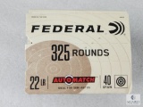 325 Rounds Federal Automatch .22lr