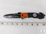 New EMT Tactical Folding Knife Spring Assisted