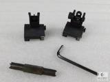 New Flip Up Front & Rear AR-15 Rifle Sights