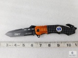 New EMT Tactical Folding Knife Spring Assisted