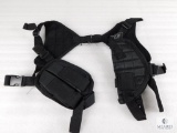 New Ambidextrous Tactical Shoulder Holster With Double Mag Pouch