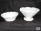 Lot of 2 Milk Glass Pieces