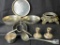 Lot of 9 Assorted Metal Decorative Pieces and Kitchenware