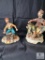 Two Vintage Porcelain Figurines Made in Italy, Maker Marked