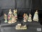 Lot of 9 Porcelain Victorian Style figurines