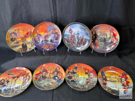 Bradford Exchange Battles of The American Civil War Plates Lot of 8