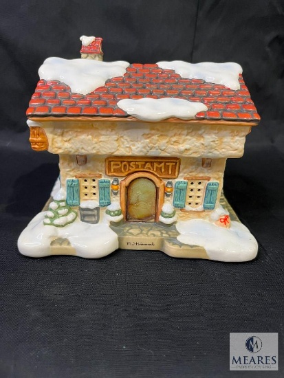 Goebel M.J. Hummel "Christmas Mail" Porcelain Mail Cottage