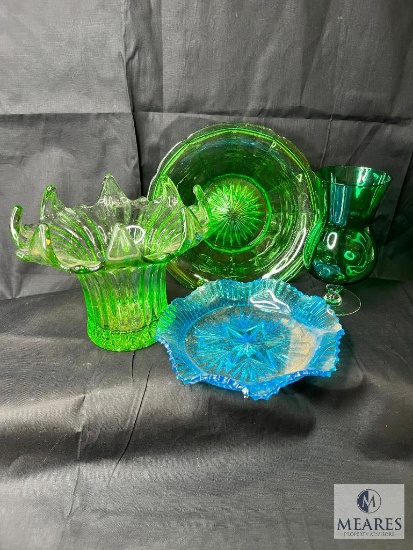 Lot of 4 Pieces Assorted Glassware