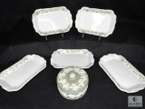 Lot of 5 Lamberton Scammell China Dishes With 1 Porcelain Dish With Lid