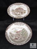 Vintage Johnson Brothers Heritage Hall Two Piece Matching China Set