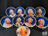 Bradford Exchange Marilyn Gold Lot of 9 Plates