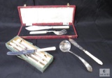 Assorted Vintage Serving Utensils and Butter Knife Set