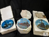 The Hamilton Collection/Bradford Exchange Train Collector Plates Lot of 8
