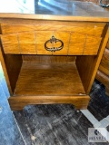 Small Wooden Nightstand With One Drawer