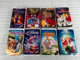 Lot of 8 Disney VHS Movies