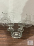 Lot of 4 Pieces of Clear Glass