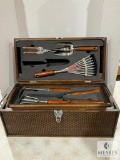 Small Outdoor Gardening Set With Wooden Case