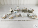 Asian Style Teaware Approximately 36 Pieces