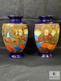 Two Early 20th Century Asian Style Vases Made In Japan