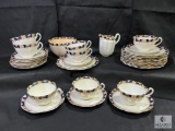 Large Matching Court China Set by W.L.L Approximately 30 Pieces