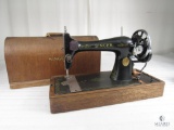 Antique Singer Manufacturing Co Sewing Machine With Original Case