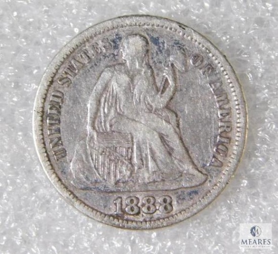 1888 Liberty Seated Dime, VF