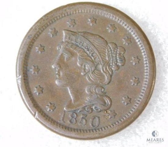 1850 Large Cent, VG