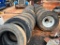 Group of Used Truck Tires and Rims - 29 Total